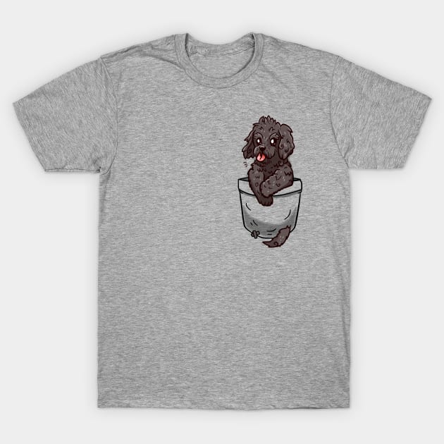 Pocket Cockapoo Puppy T-Shirt by TechraPockets